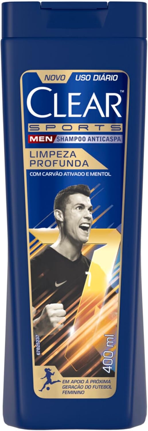 Clear Sports Men – Shampoo Anticaspa Limpeza Profunda 400Ml