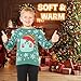 Pokemon Ugly Christmas Sweater Kids, Long Sleeve Crew Neck Pikachu Christmas Outfit Pullover Anime Gifts for Boys Teens (Green, 9-10 Years)
