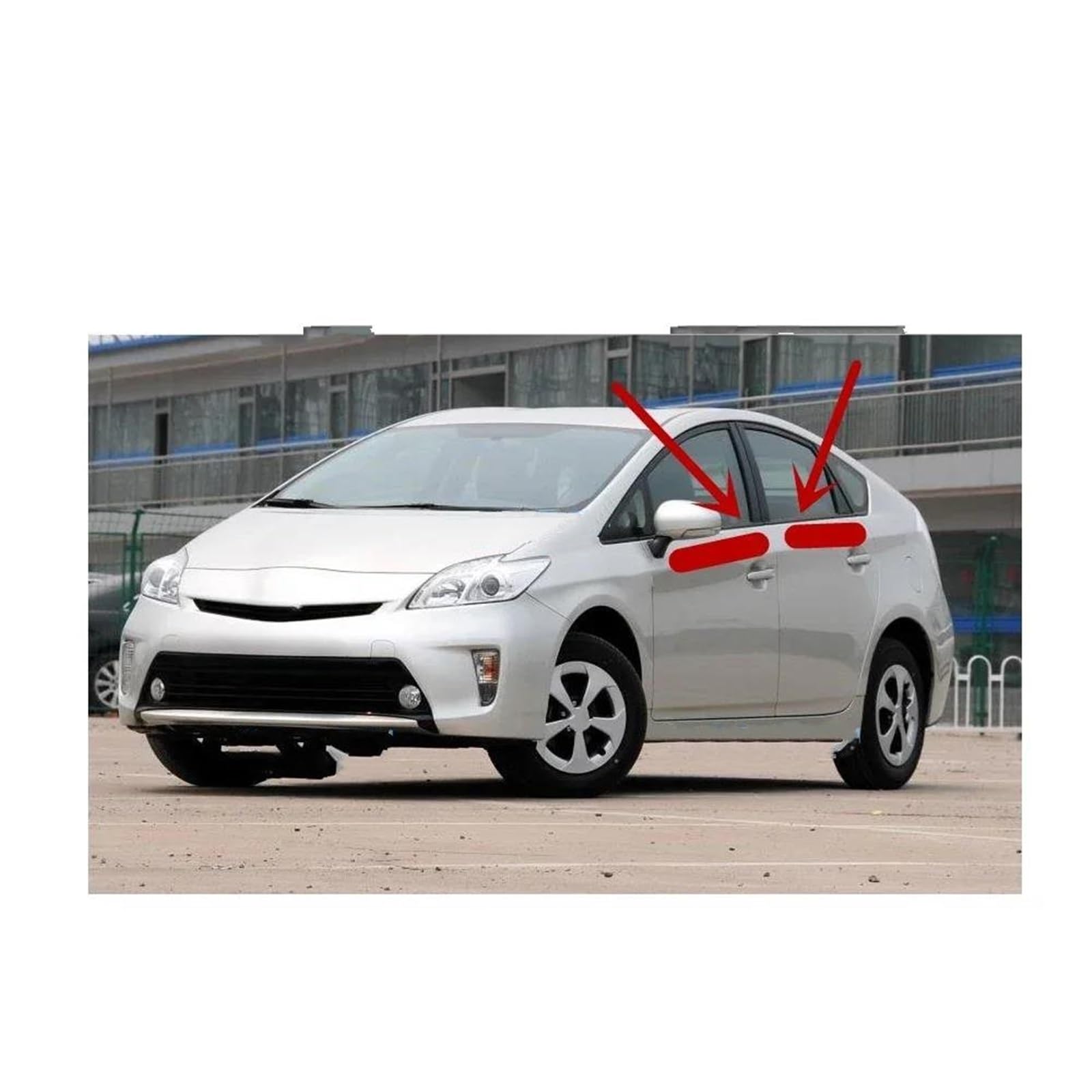 Junta de Goma 4 Piezas De Goma Para Ventanas Para Toyota Para Prius 2010-2015 Burlete Protector Vidrio Segunda Generación Para Prius-C Phv 75720-47021 Goma de Sellado Burletes