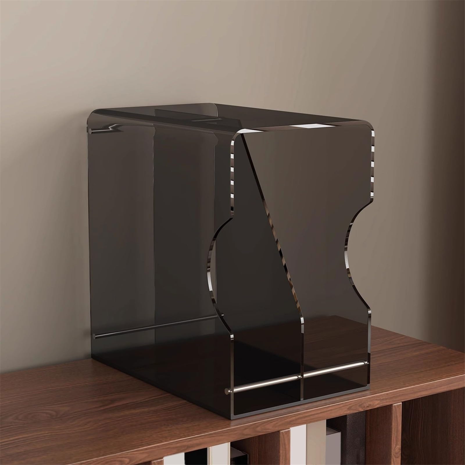 Support de disques Présentoir de table multifonctionnel en acrylique for boîtiers CD et disques vinyles