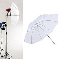 iayokocc 50cm Soft White Photography Umbrella Diffuser for Portrait Studio Flash - Foldable Portable Light Softener