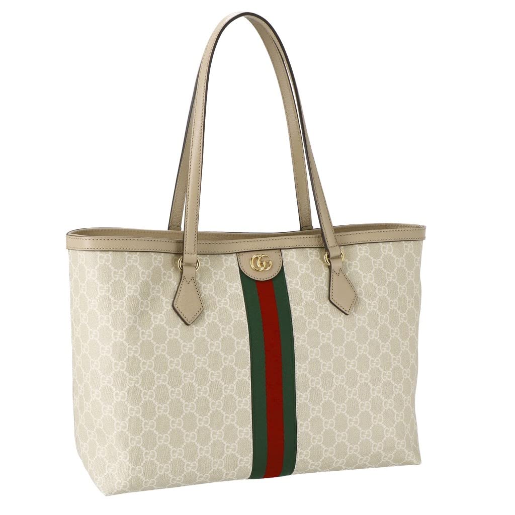 Gucci Ophidia webbing-trimmed printed coated-canvas and leather tote Women Gucci