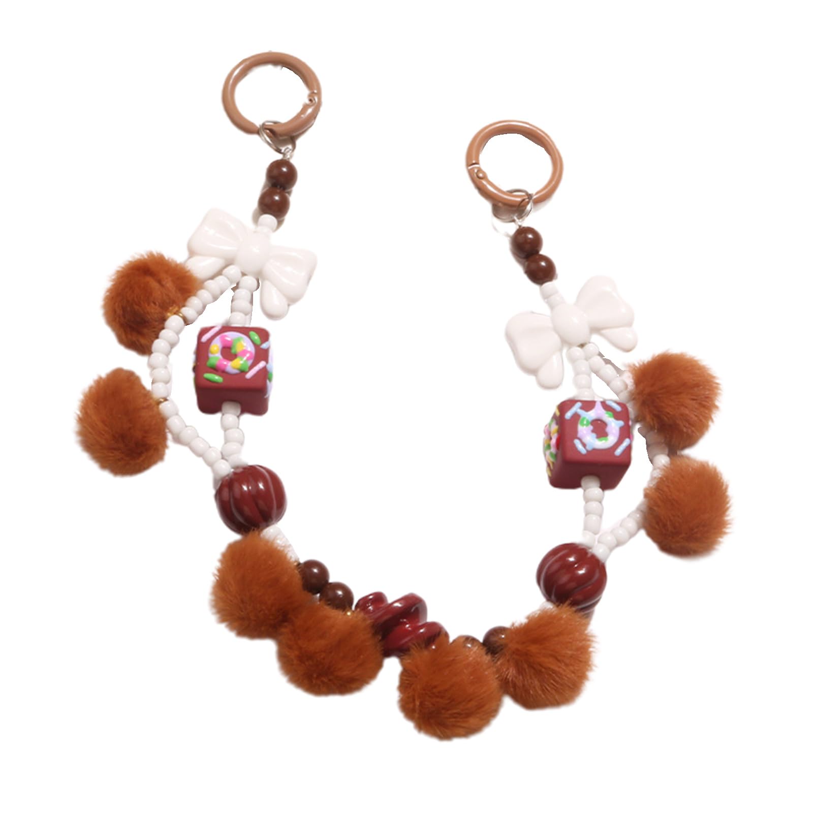 Handy-Charm Mit Perlen – Bunt, Mit Schlaufenfunktion, Handschlaufe & Ständer, Für Damen & Mädchen
