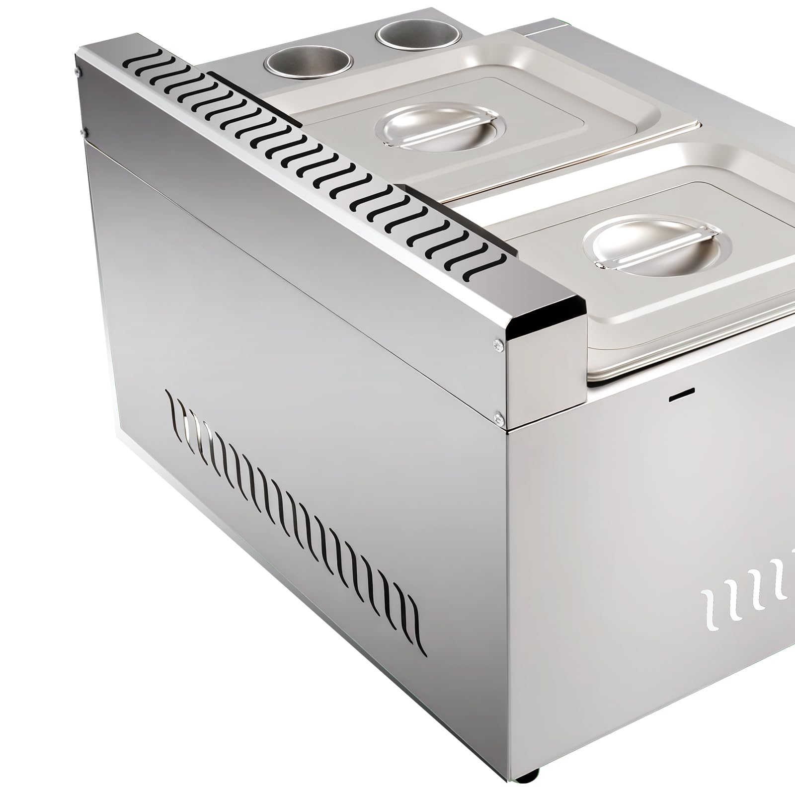 Double friteuse professionnelle à gaz, 2 x 6 l, pour gastronomie, friteuse avec graisse et huile, friteuse profonde pour frites et poulet, friteuse avec robinet de vidange, idéale comme machine à