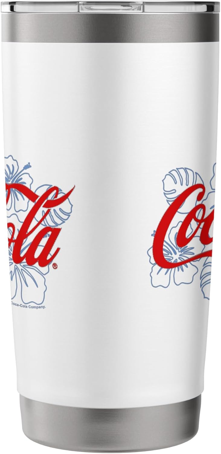 Coca-Cola Hawaiian Floral Logo Stainless Steel Insulated Tumbler - Image 4