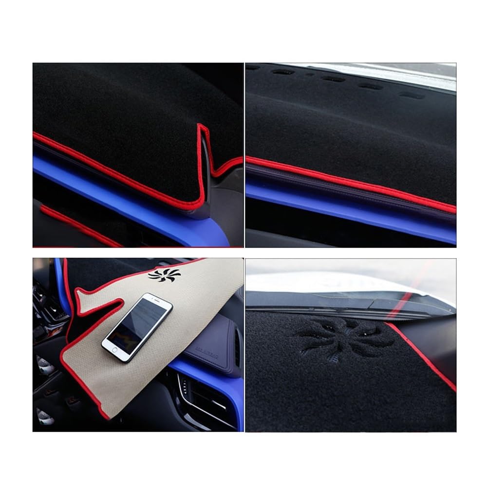 Auto Cruscotto Copertura Per Toyota Per C-HR Per CHR 2016 2017 2018 2019 2020 2021 2022 2023 2024 Copertura Per Cruscotto Auto Parasole Tappetino Protettivo(LHD Blue Side)