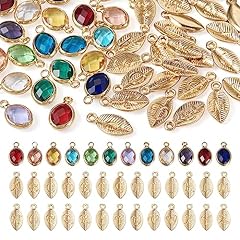 12 Colors Oval & Golden Leaf