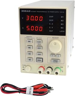 KORAD KA3005P-Programmable Precision Variable Adjustable 30V, 5A DC Linear Power Supply Digital Regulated Lab Grade