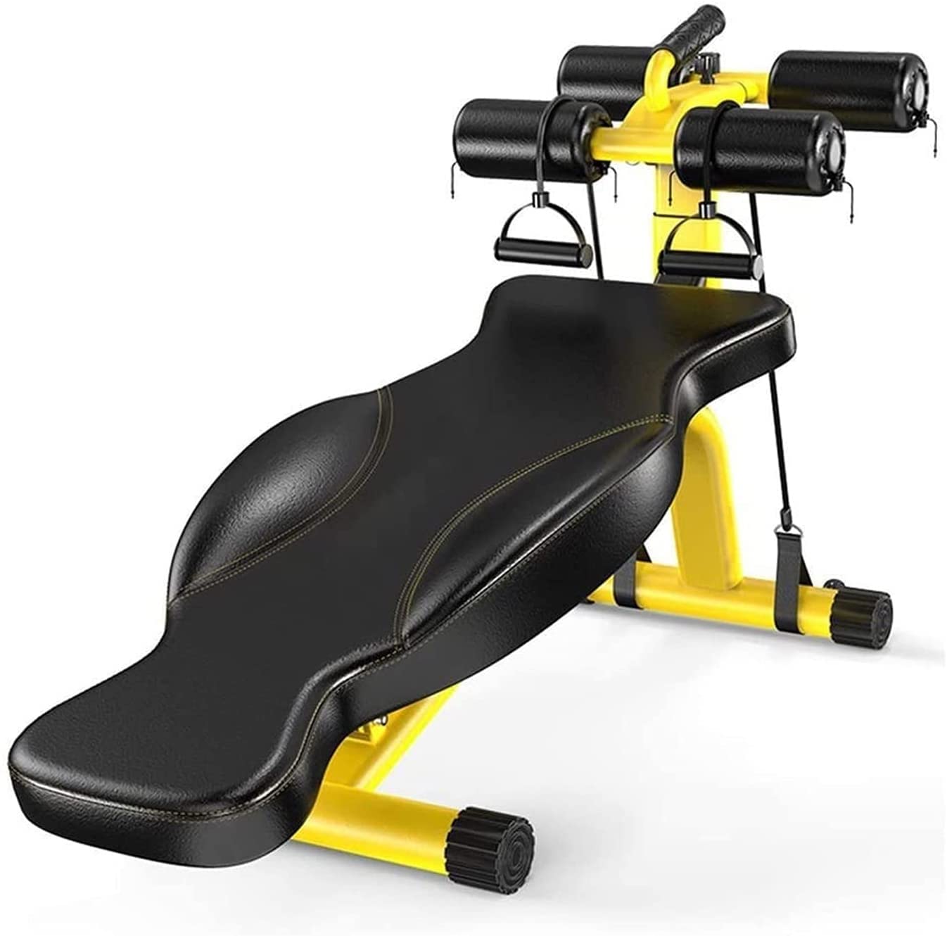 Amazon.co.jp: 腹筋ベンチエクササイズ用リバースクランチハンドル付き