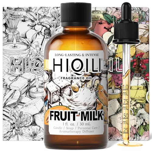 Image of HIQILI Fruit Milk Fragrance Oil for Soap Making & Body Product - 1 Fl Oz