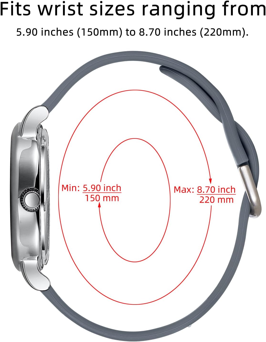 5ATM Waterproof Simple Unisex Analog Watch, Medical Professional Nurse Watch with Luminous Easy-Read Dial, Military Time, 24-Hour Second Hand, Silicone Band for Students, Fashion Women Men - Image 3