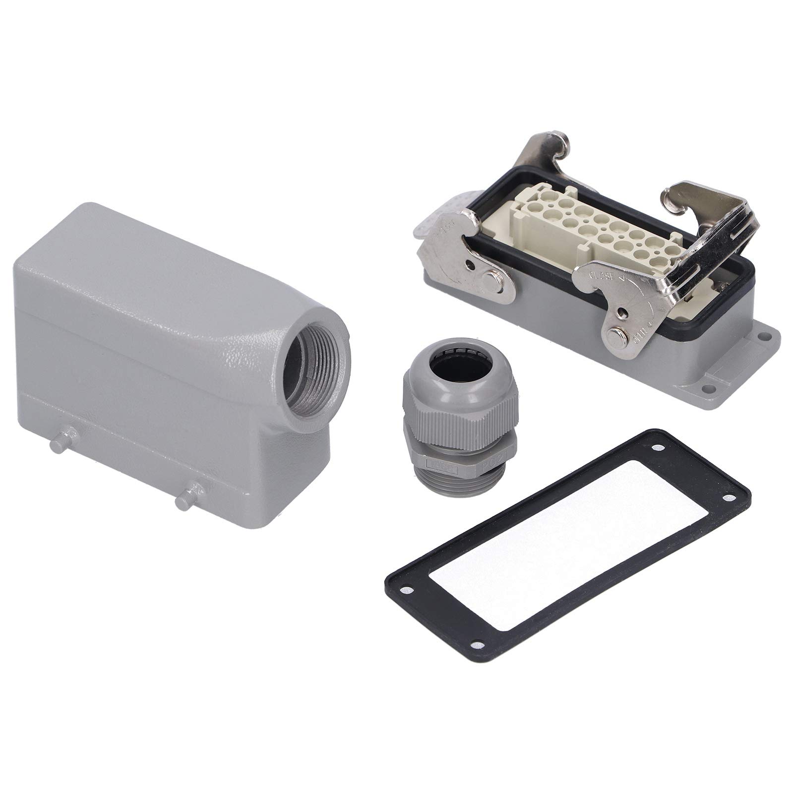 Connettore AC/DC 16 Contatti materiali ausiliari elettrici connettori industriali Maschio Femmina Adattatore Side-out Impermeabile Presa per Spina Aeronautica 500V 16A