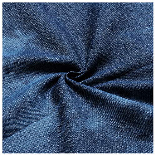 Stretch-Jeansstoff Uni, Marine | Stoffe Hemmers