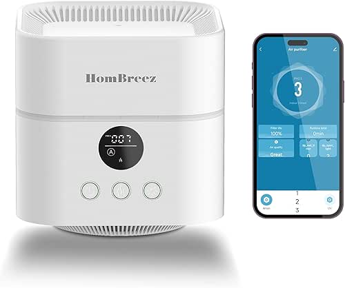 Air Purifier and Humidifier Combo for Bedroom, Covers Up to