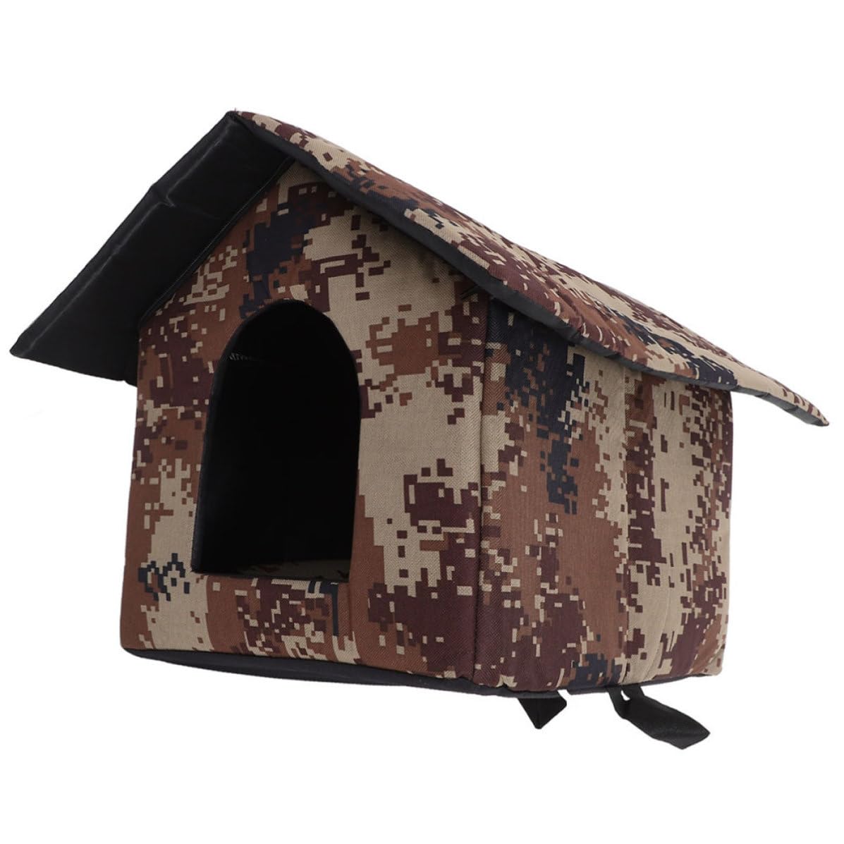 Niche avec isolée chat extérieur imperméable et tapis doux hiver pour jardin en tissu