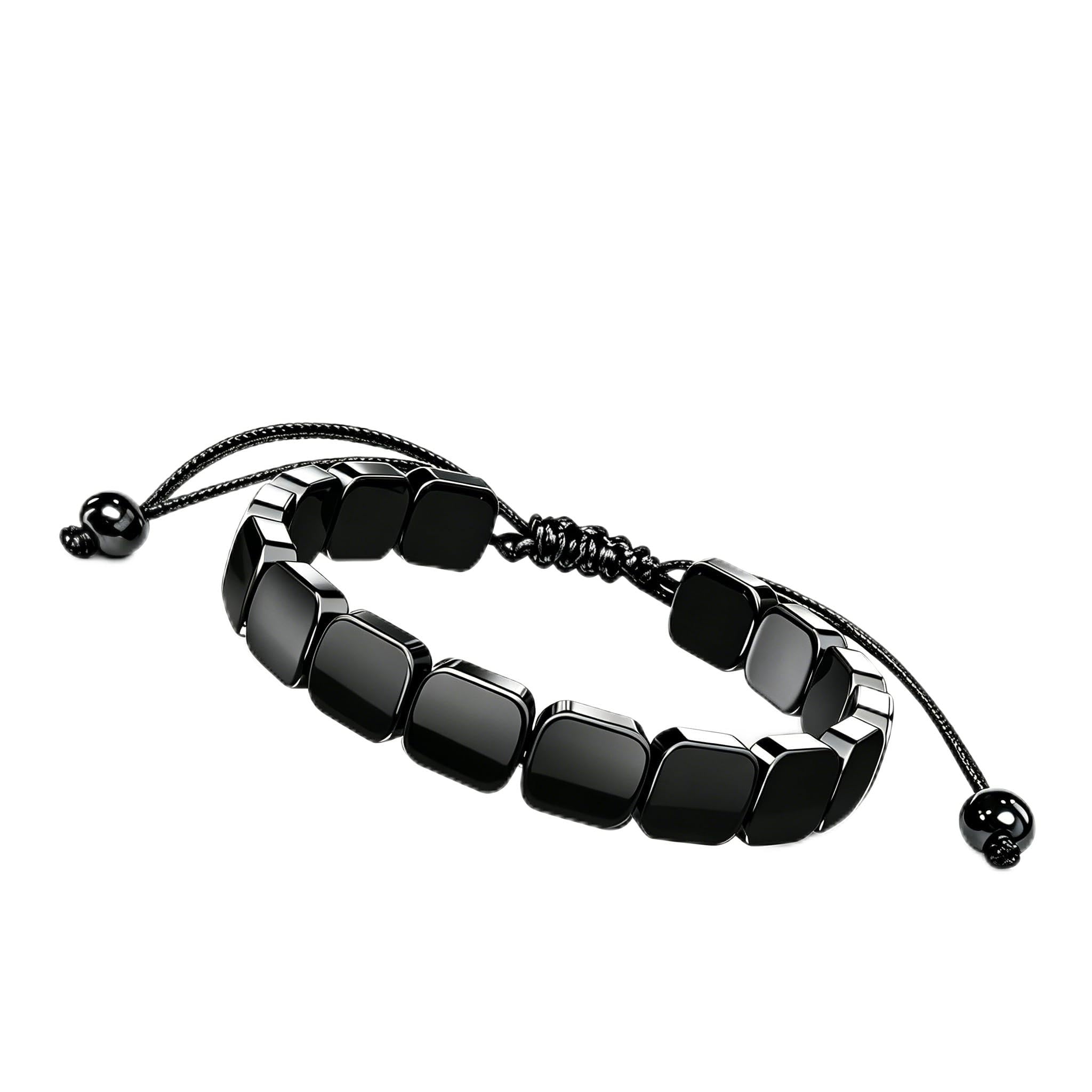 Dczosily Triple Protection Bracelet Natural Tiger's Eye Hematite Agate Stone Bracelet for Men Women Crystal Jewelry Healing Bracelets Bring Luck