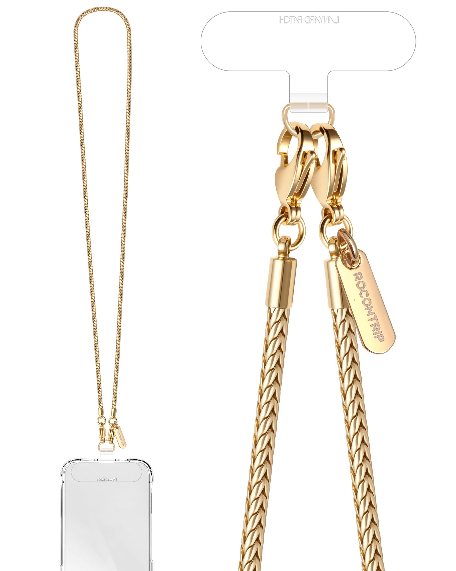 Cadena de metal para teléfono anticaída con correa de muñeca para iPhone de mujer 7