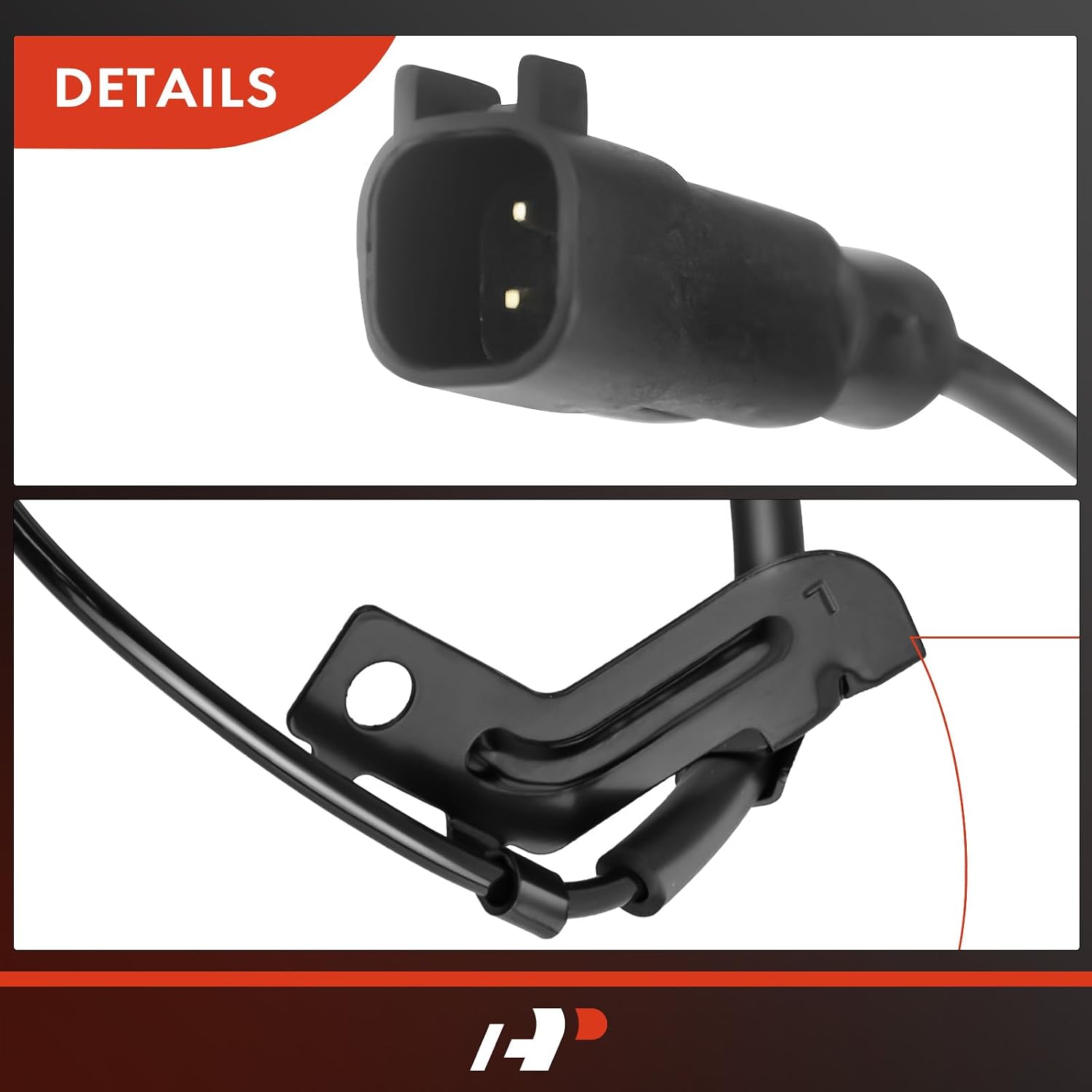 A-Premium ABS Wheel Speed Sensor Compatible with Dodge & Jeep Models - Caliber 2007-2008 Hatchback, Compass/Patriot 2007-2014 Sport Utility, 4WD - Rear Left Driver Side, Replace# 05105065AC