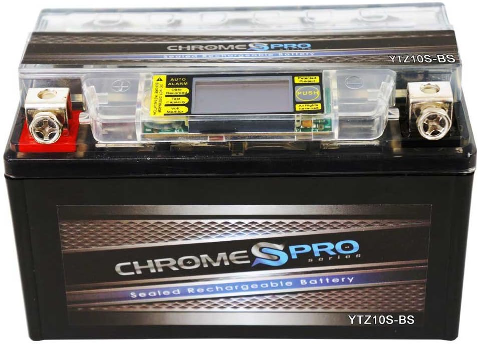 Rechargeable YTZ10S-BS iGel High Performance Motorcycle Battery - Maintenance Free - Replacement Sealed AGM