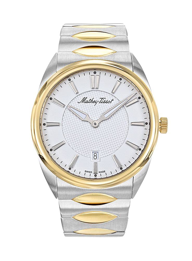 Mathey-Tissot Stainless Steel Swiss Made Analog White Dial Men Watch - H791Bi, Multi-Color Band (B09GYDCPCM) Amazon Price History, Amazon Price Tracker