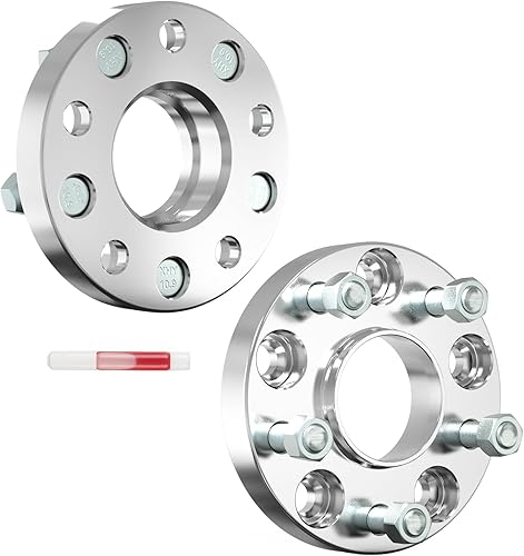 Vista 447 de KAX Espaciadores de rueda de 0.236 x 5.315 in, espaciadores de rueda centrados de 2 pulgadas y 6 lengüetas para F-15-0, Expedition, Mark LT, Negro