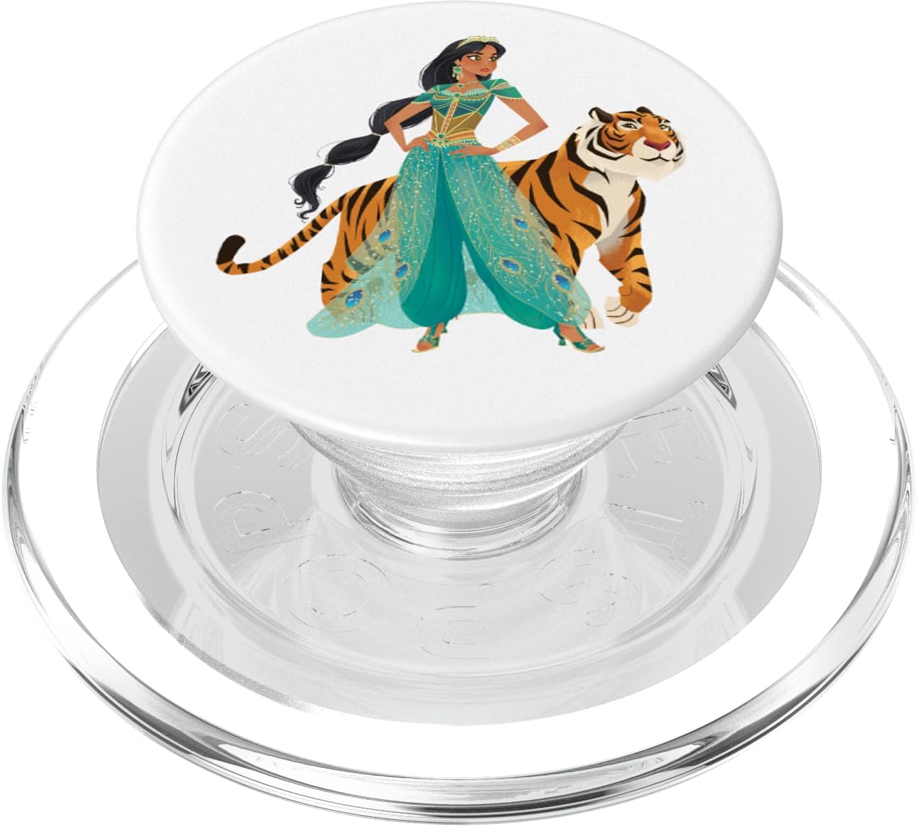 Disney Aladdin Jasmine and Rajah Live Action PopSockets PopWallet for MagSafe
