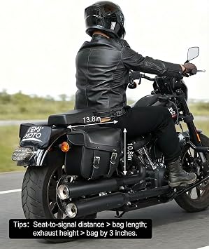 KEMIMOTO Motorcycle Saddlebags 30L Large Capacity Universal Saddle Bags