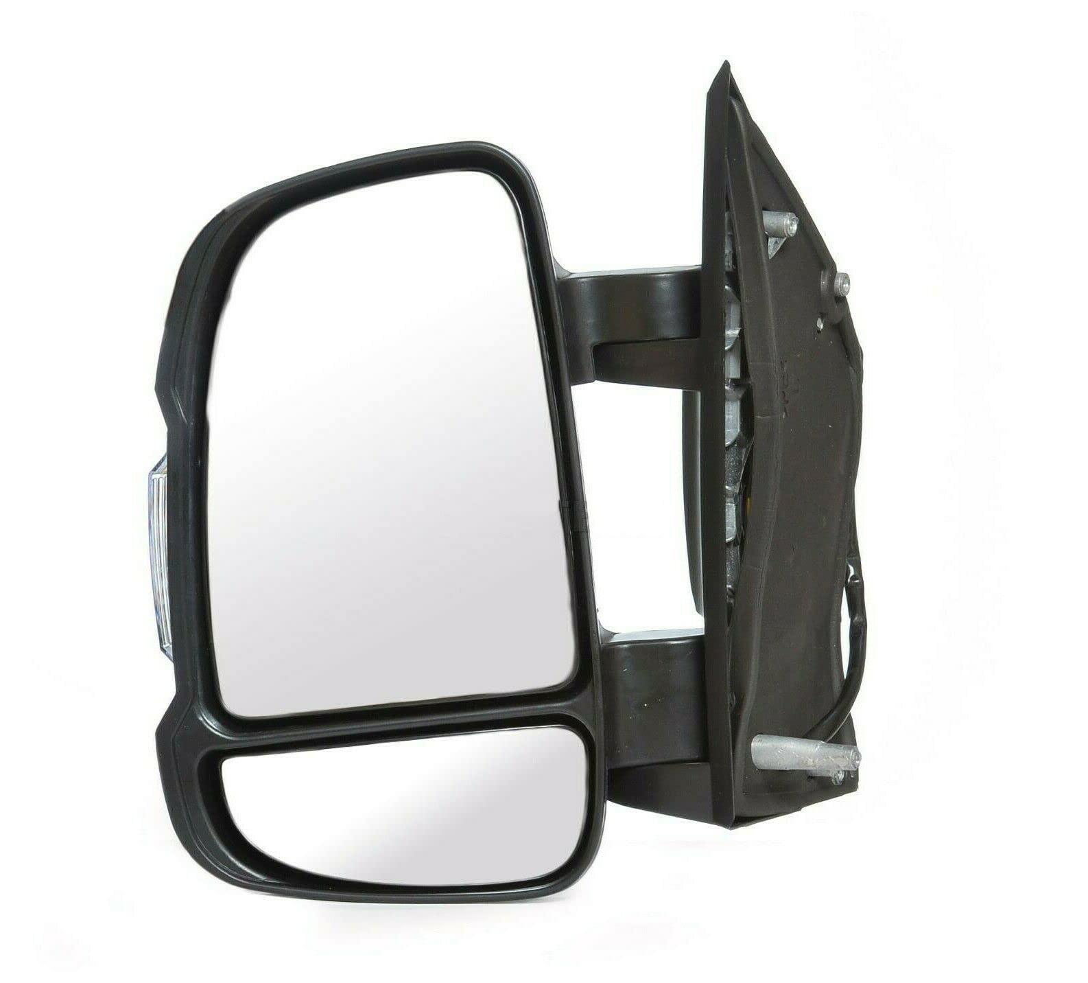 Seintech Full Door Wing Mirror Electric Heated Short Arm - Left Passenger Side N/S Wing -Vehicle Specific Fit- Vehicle Specific Fit- Compatible fits For Citroen Relay 2006 On Black