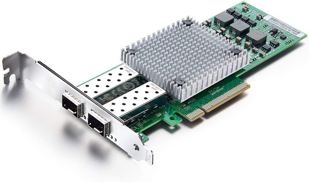 10Gb PCI-E NIC Network Card, with Broadcom BCM57810S Chipset, Dual SFP+ Port, PCI Express Ethernet LAN Adapter Support Windows Server/Windows/Linux/VMware