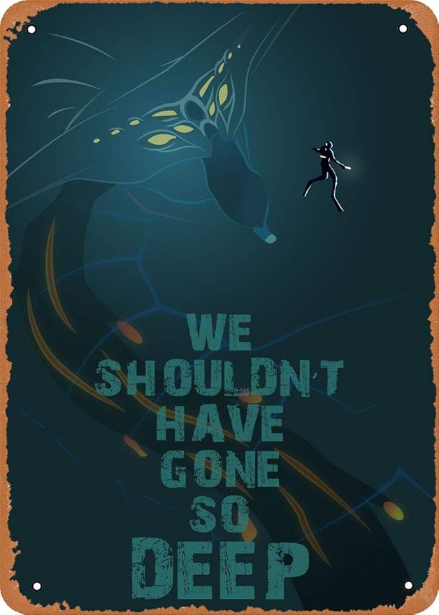 Subnautica 2: Ein Kolossaler Start – Erreicht eine unerhörte Bestmarke 8 61GVHuSebIL. AC SY879 Minimalistic Posters Subnautica-Degasi Regrets Metal Tin Sign Vintage 8x12 Inch Wall Decor