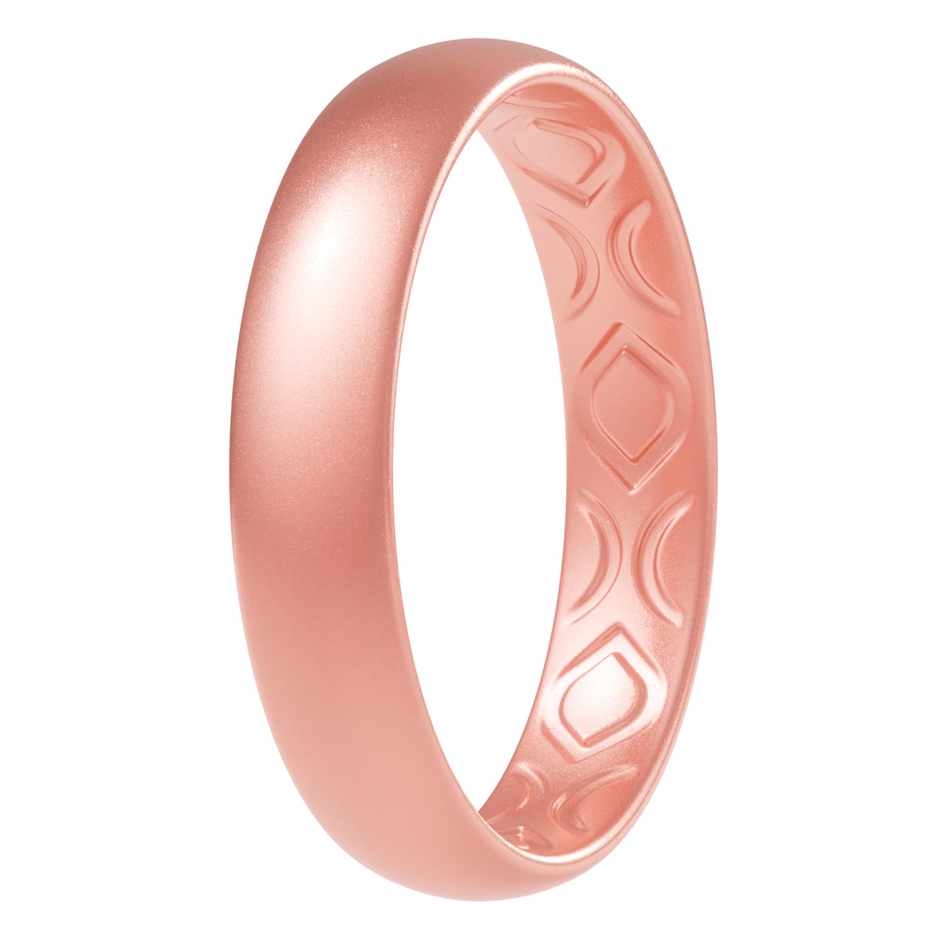 ThunderFit Women Breathable Silicone Bridal Rings Sets For Her, 4mm Wide