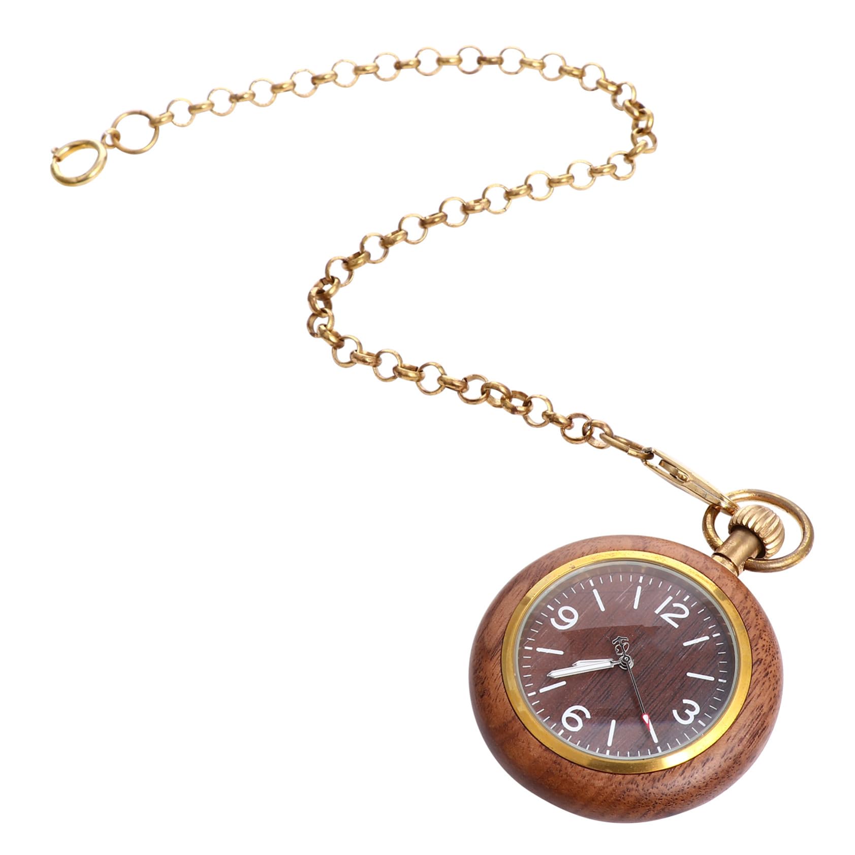 Toyvian Reloj de Bolsillo Precisión Vintage de Aleación, Movimiento de Cuarzo Estilo Clásico para Obsequio