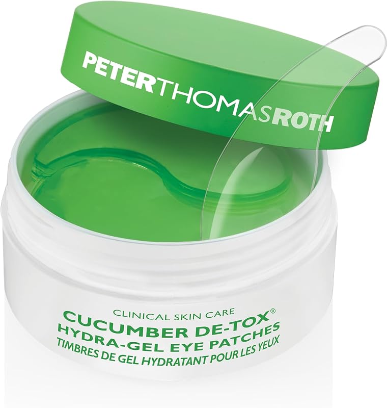 Parches para los ojos Cucumber De-Tox ® Hydra-Gel | Parches para la máscara de ojos con extracto de pepino para la hinchazón y las ojeras
