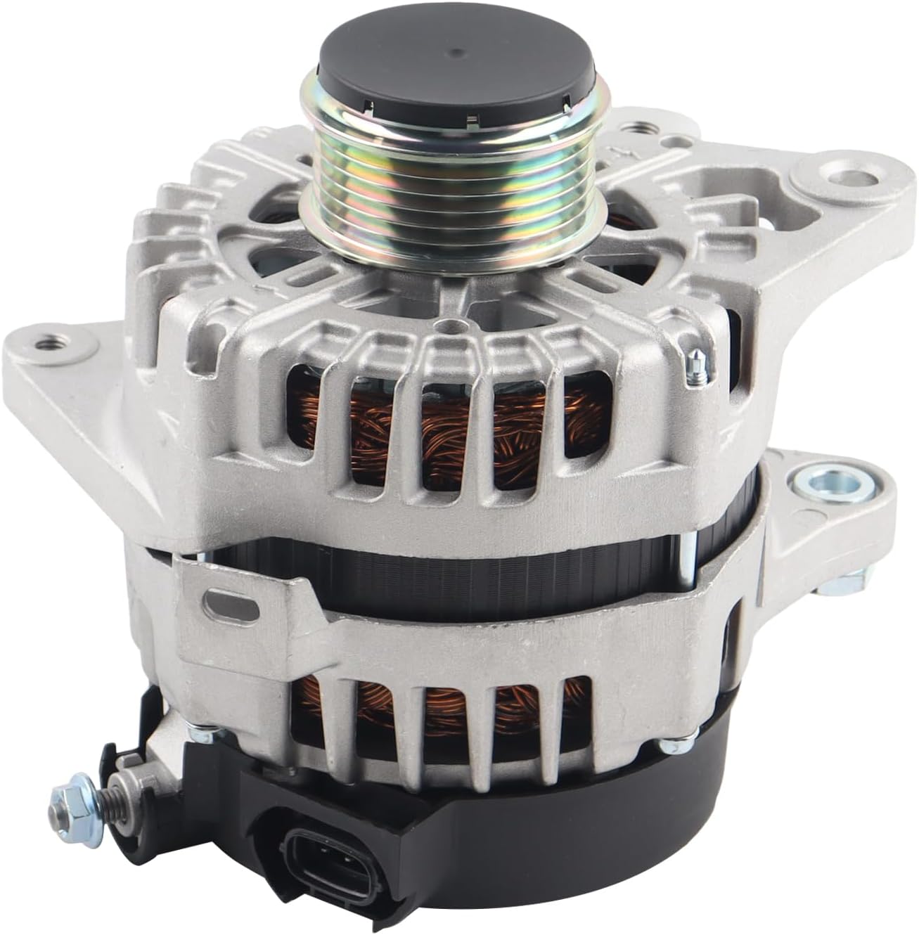 FEIDKS Alternator 12V 150A 6-Groove Pulley Compatible with Hyundai Elantra 2017-2020 Kia Forte 2017-2021 Replace# 373002E721, 61001473