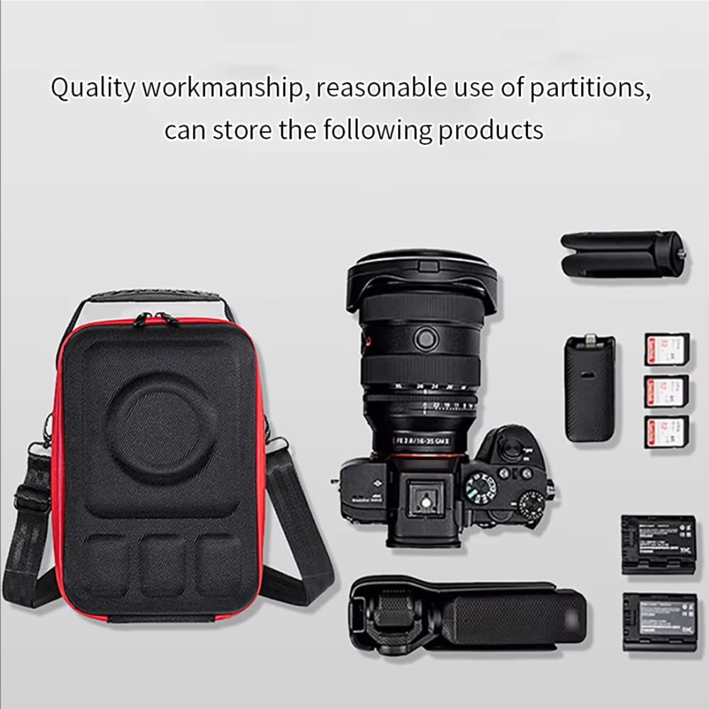 Generico Custodia rigida in EVA per fotocamera Per Cn R62 R8 Per Nk Z6 Z5 ZF per Sn A7C2 Borsa per fotocamera Custodia da viaggio portatile con tracolla Borsa interna per fotocamera