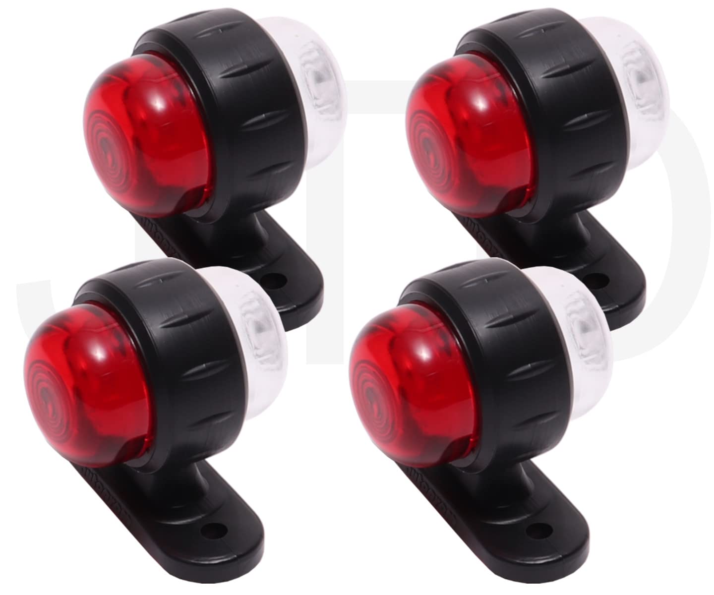 Coppia Di Luci Di Posizione Laterali A LED 10-30V – 3 Funzioni: Posizione, Stop, Frecce – Fanali Posteriori Universali Per Camion, Rimorchi, Trattori, Furgoni – IP65, Gomma E Plastica, 130mm