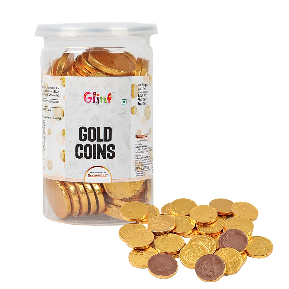 Glint Edible Chocolate Gold Coins | Milk Chocolate Coin Made with Premium Chocolate | Chocolate Gold Coin Gift Jar, 200g (B09Q3G6DD1) Amazon Price History, Amazon Price Tracker