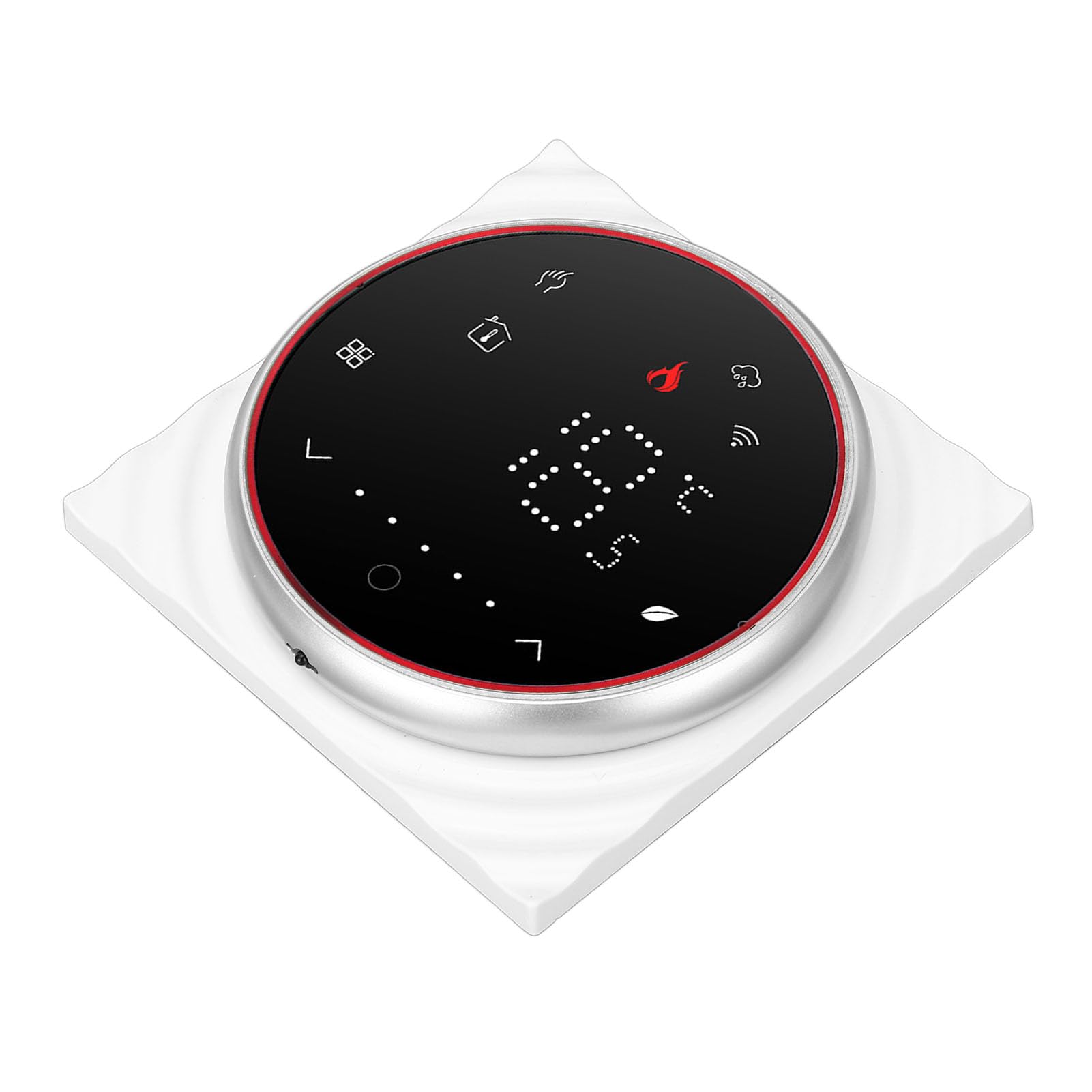 Cocoarm Inteligentny Termostat Domowy WiFi Sterownik Ogrzewania Podłogowego, Panel Dotykowy Komputera Wyświetlacz LED Programowalny Termostat od 35°F Do 95°F Do Elektrycznego Ogrzewania Wodnego