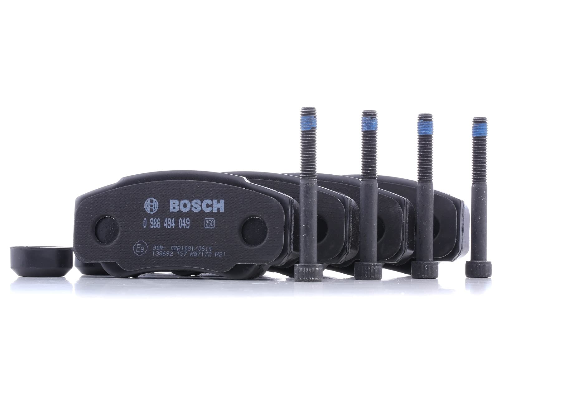 Bosch Bremsbeläge Hinterachse – Kupferfrei, ECE-R90, Vierer-Set