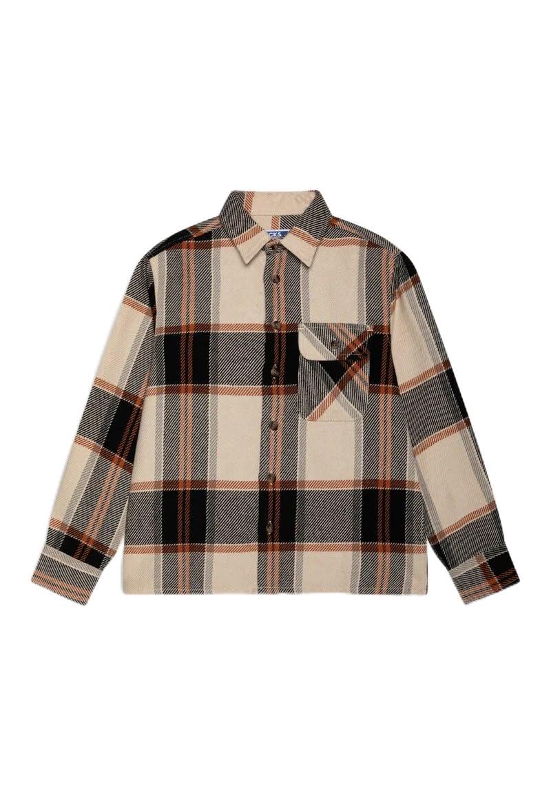 Jack & Jones Jungen Jjdarren Flannel Check Overshirt Ls Jnr Hemd