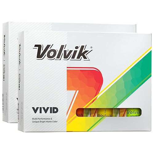 New Volvik Vivid Multi-Performance and 3-Piece Construction Unique Bright Matte