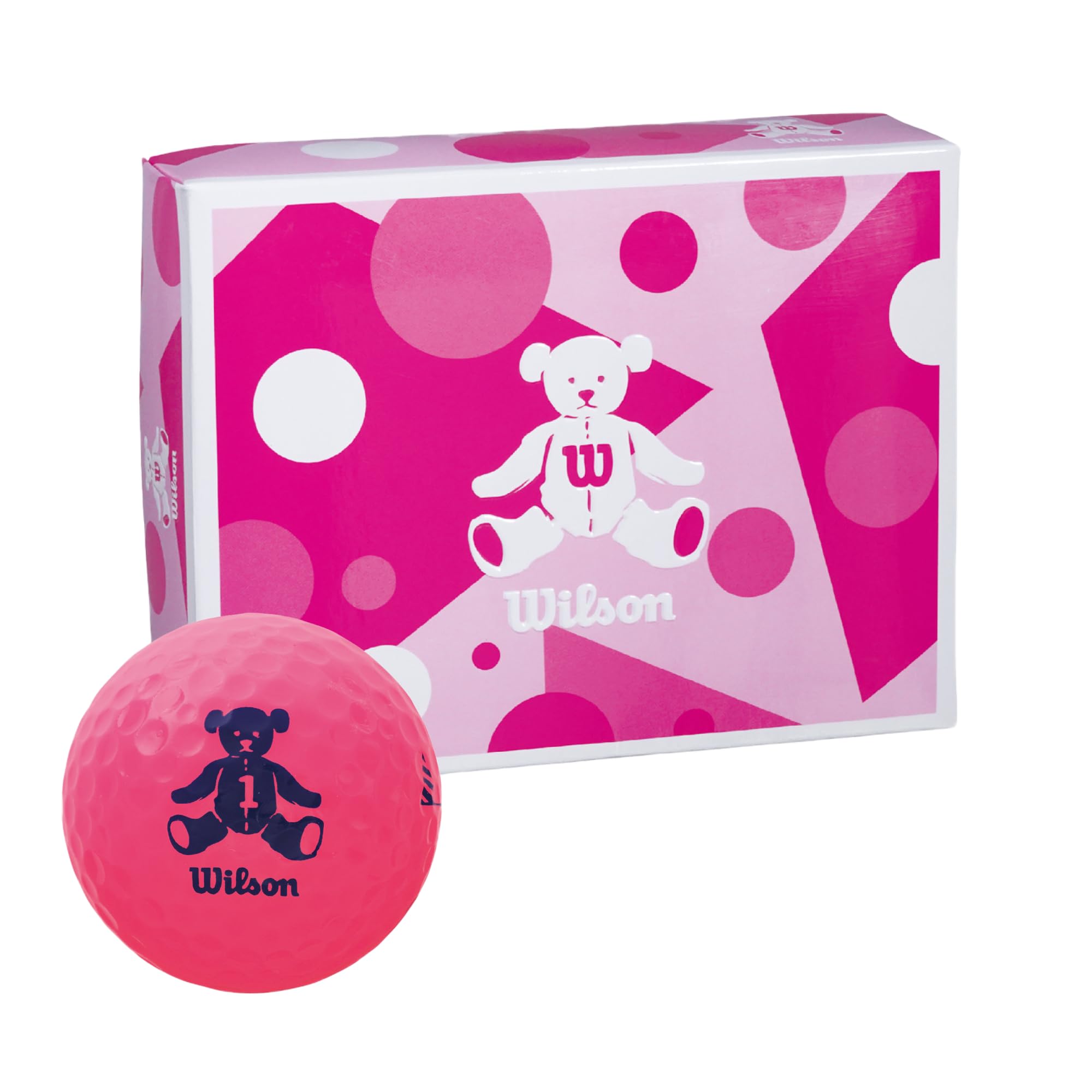 Wilson BEAR4 Golf Balls, Dozen, Pink : Amazon.com.au: Sports