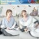 GZXEQN Hai Decke Erwachsene, Superweicher Sofa Kuscheldecke Hai Decke Schlafsack, Tragbare Shark Blanket Hoodie Adult Hai Decke Geschenk für Teenager, Erwachsene, Hai-Liebhaber,XL(180CM)