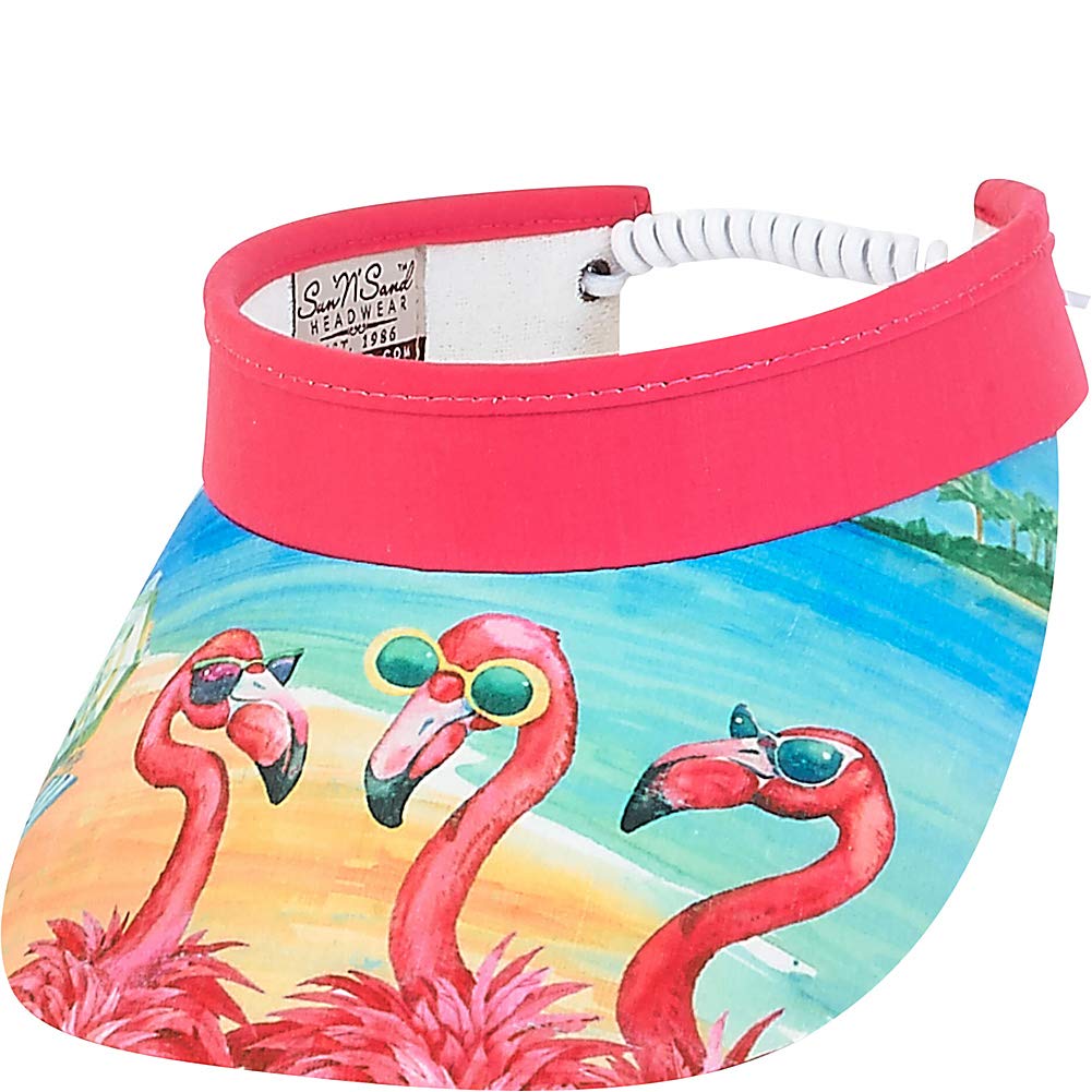 Sun 'N' SandFlamingo With Glasses Visor (One Size - Pink)
