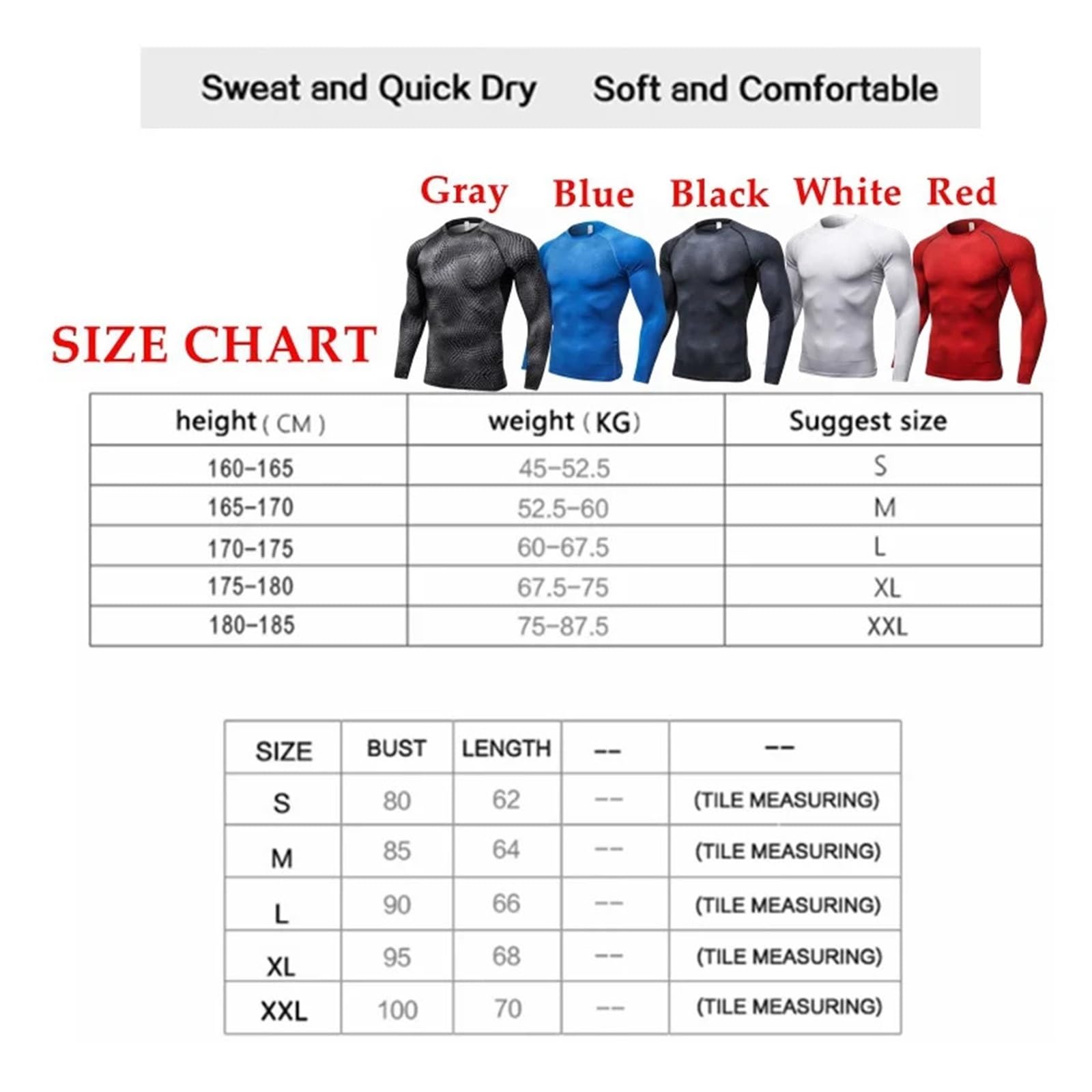 Uomo Fitness Corsa Allenamento Camicie a Maniche Lunghe Stretto Elastico Abbigliamento ad Asciugatura Rapida Camicia da Palestra Canotte atletiche per Ciclismo Fitness Allenamento Sportiva