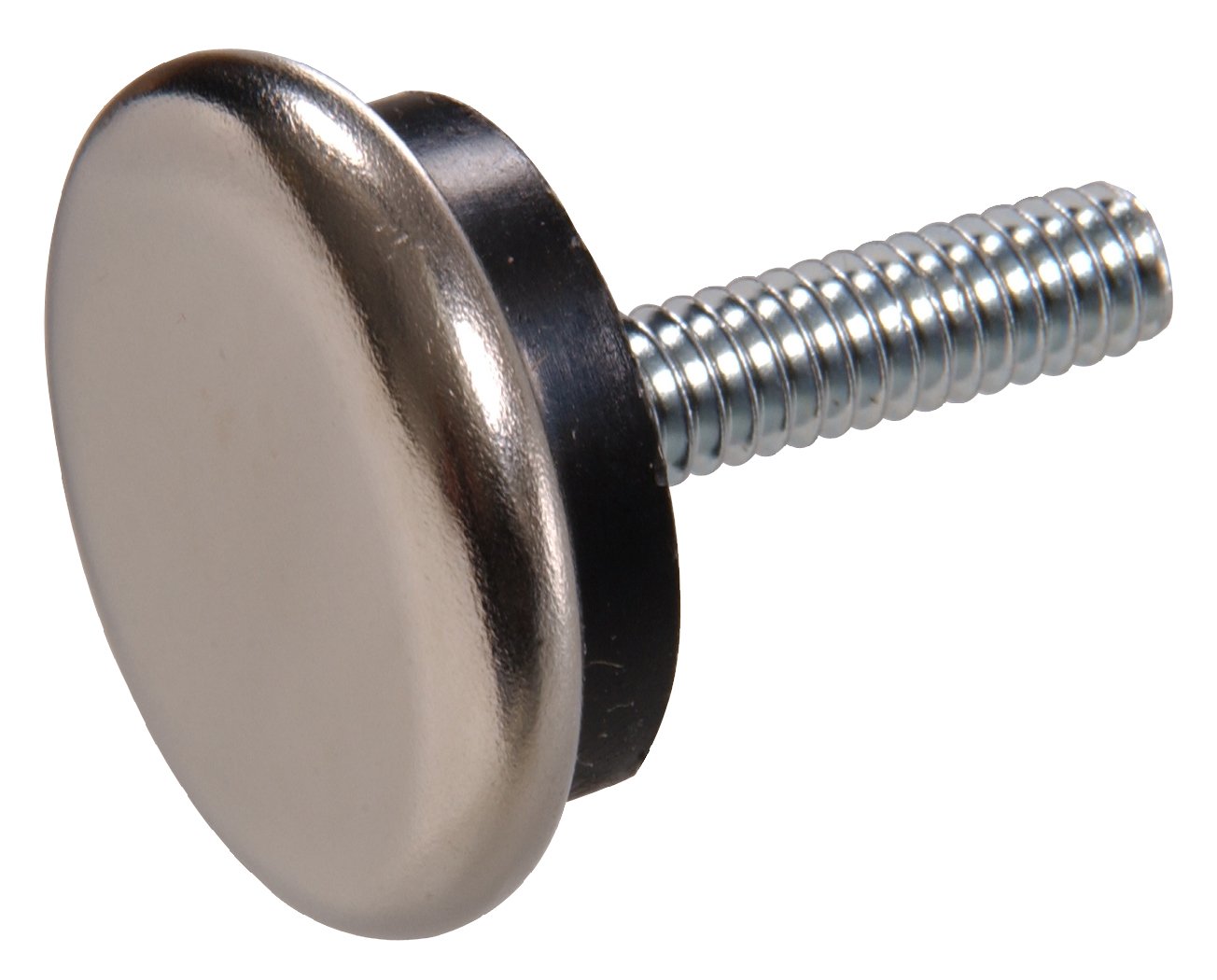 Hillman Nickel-Plated Cushioned Furniture Glides 1/4"-20 x 1" x 1-1/16"- 6 Pack 57157