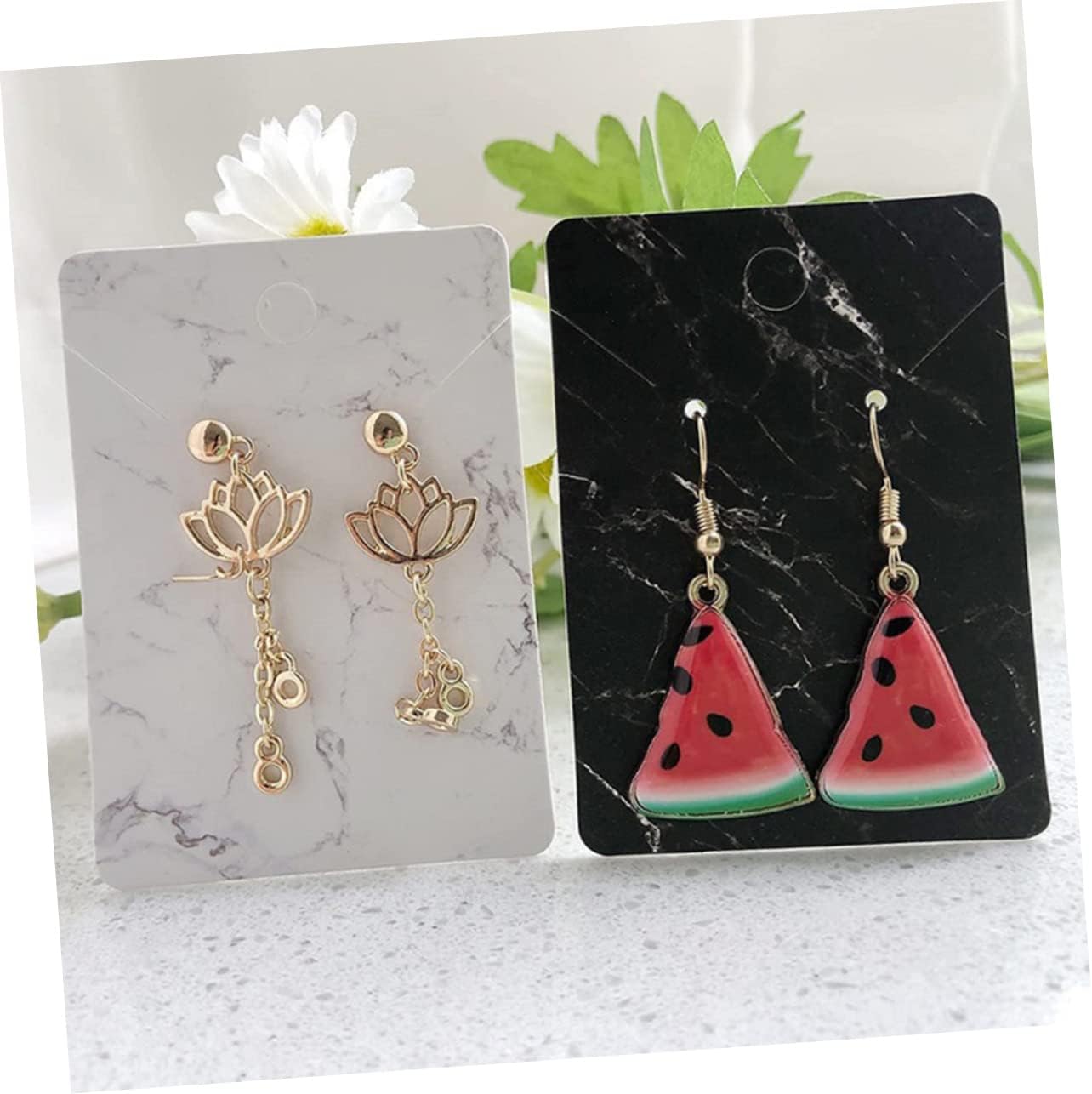Lurrose Earring Display Cards Kit Jewelry Display Cards Set Necklace Safe Material for Jewelry Storage