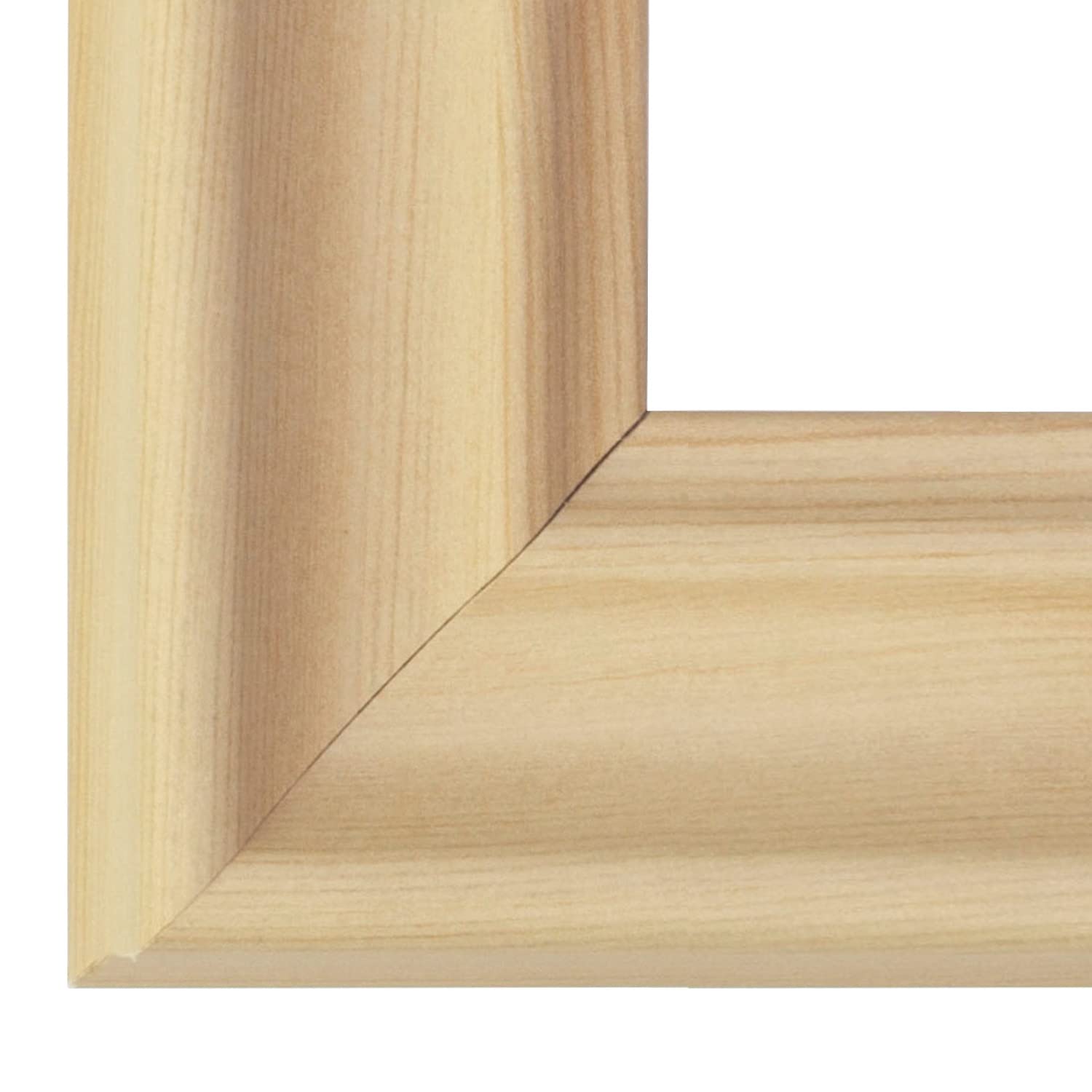 BIRAPA Bergamo Bilderrahmen vintage Holz- Optik - Bilder Rahmen 55x75 cm - Fotorahmen Glas antireflex Plexiglasscheibe - Wanddeko Fotowand Fotogeschenke