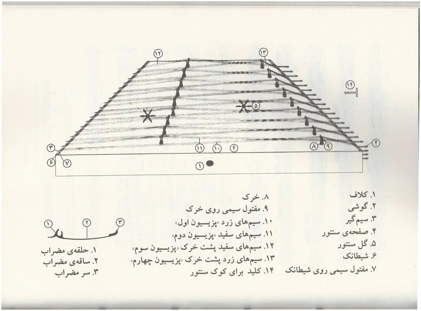 Learning Book For Persian Santoor Santur Dulcimer ABS-310