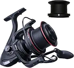 MARURI, Molinete de Pesca Praia TP 9000 V -14 Rolamentos - Drag:22kg - Carretel Alumino - C/Carretel Extra